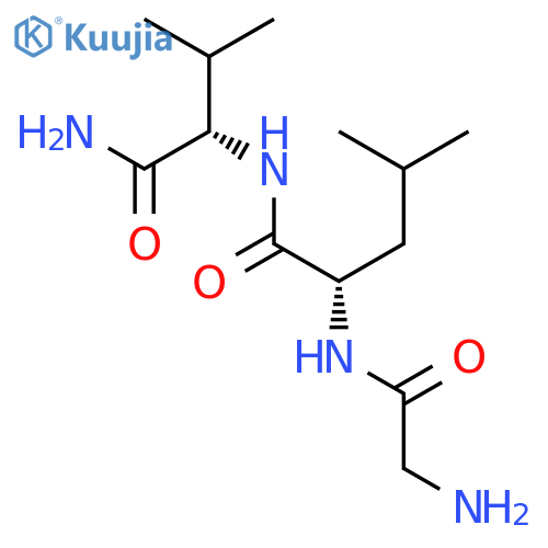 L-Valinamide, glycyl-L-leucyl- structure
