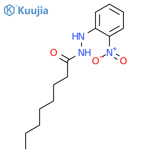 Octanoic acid, 2-(2-nitrophenyl)hydrazide structure