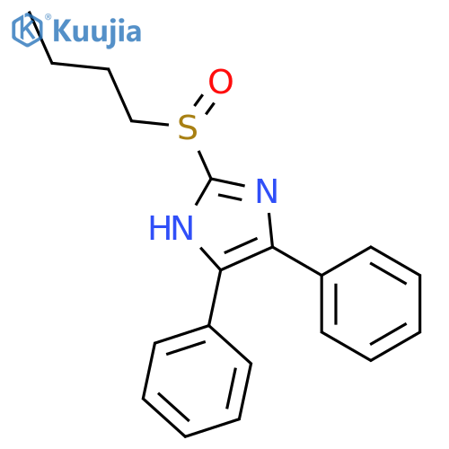 1H-Imidazole, 2-(butylsulfinyl)-4,5-diphenyl- structure