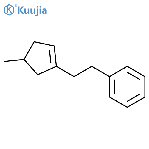Benzene, [2-(4-methyl-1-cyclopenten-1-yl)ethyl]- structure