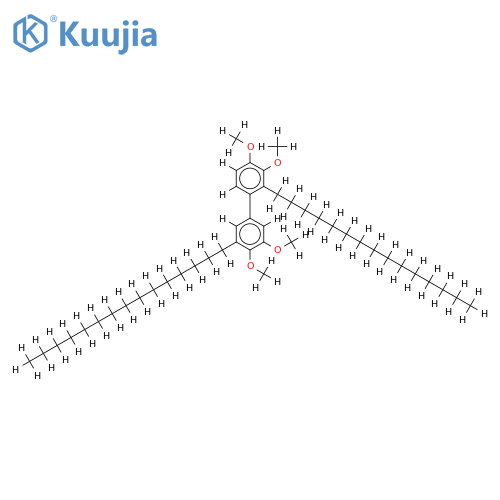 3,4,3',4',-tetramethoxy-2,5'-dipentadecylbiphenyl structure