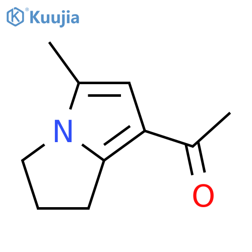 Ethanone,1-(2,3-dihydro-5-methyl-1H-pyrrolizin-7-yl)- structure