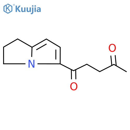 1-(2,3-Dihydro-1H-pyrrolizin-5-yl)-1,4-pentanedione structure
