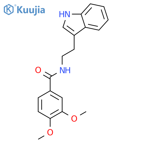 Benzamide, N-[2-(1H-indol-3-yl)ethyl]-3,4-dimethoxy- structure