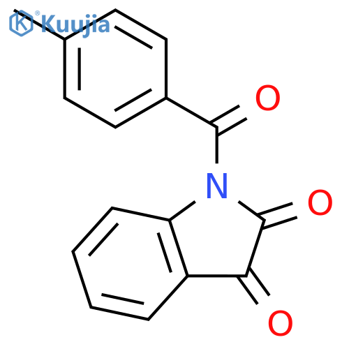 1H-Indole-2,3-dione, 1-(4-methylbenzoyl)- structure