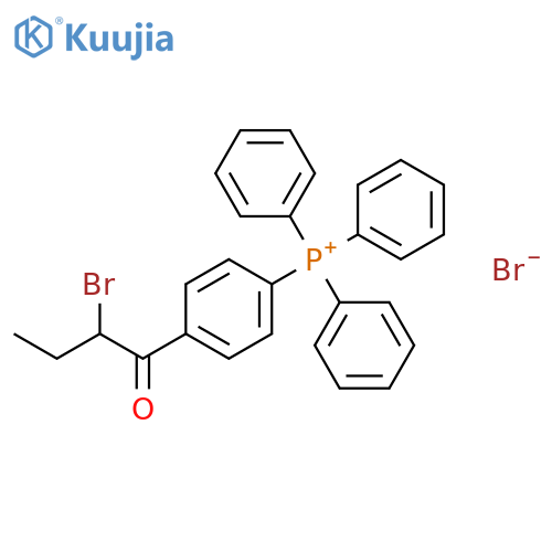 Phosphonium, [4-(2-bromo-1-oxobutyl)phenyl]triphenyl-, bromide structure
