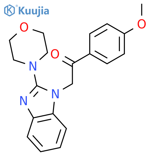 Ethanone,1-(4-methoxyphenyl)-2-[2-(4-morpholinyl)-1H-benzimidazol-1-yl]- structure