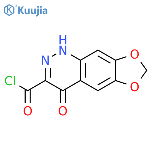 [1,3]Dioxolo[4,5-g]cinnoline-3-carbonyl chloride, 1,4-dihydro-4-oxo- structure