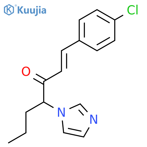 1-Hepten-3-one, 1-(4-chlorophenyl)-4-(1H-imidazol-1-yl)- structure