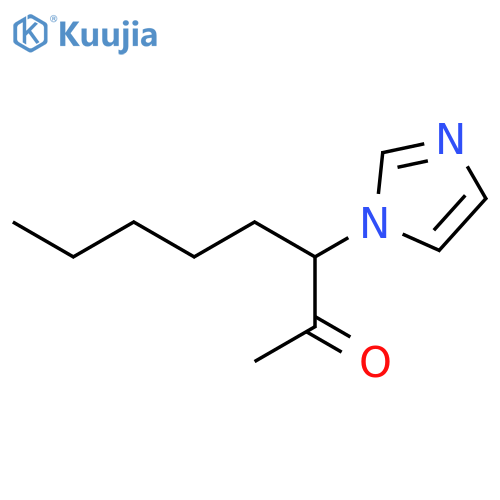 2-Octanone, 3-(1H-imidazol-1-yl)- structure