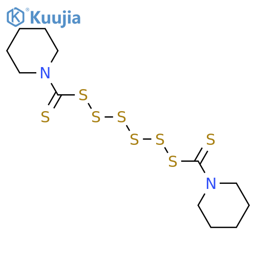 Dipentamethylenethiuram hexasulfide structure