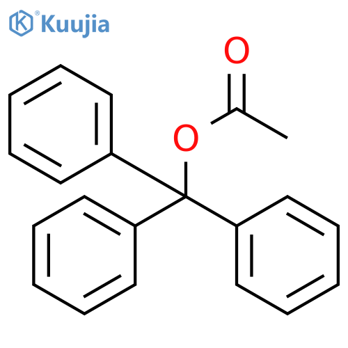 Benzenemethanol, α,α-diphenyl-, 1-acetate structure
