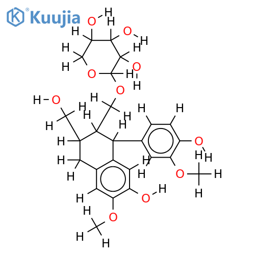 (+)-isolarisiresinol-9-O-beta-D-xylopyranoside structure