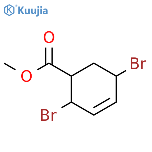 3-Cyclohexene-1-carboxylic acid, 2,5-dibromo-, methyl ester structure