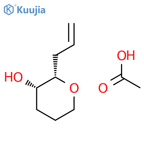 2H-Pyran-3-ol, tetrahydro-2-(2-propenyl)-, acetate, cis- structure