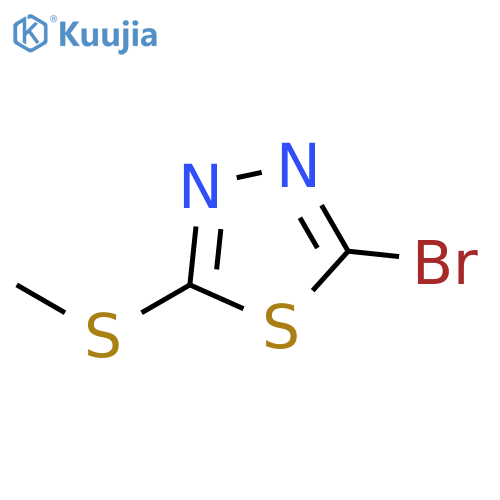 2-Bromo-5-(methylthio)-1,3,4-thiadiazole structure