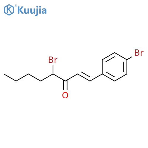 1-Octen-3-one, 4-bromo-1-(4-bromophenyl)- structure