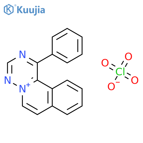 [1,2,4]Triazino[6,1-a]isoquinolin-5-ium, 1-phenyl-, perchlorate structure