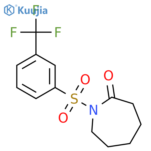 2H-Azepin-2-one, hexahydro-1-[[3-(trifluoromethyl)phenyl]sulfonyl]- structure