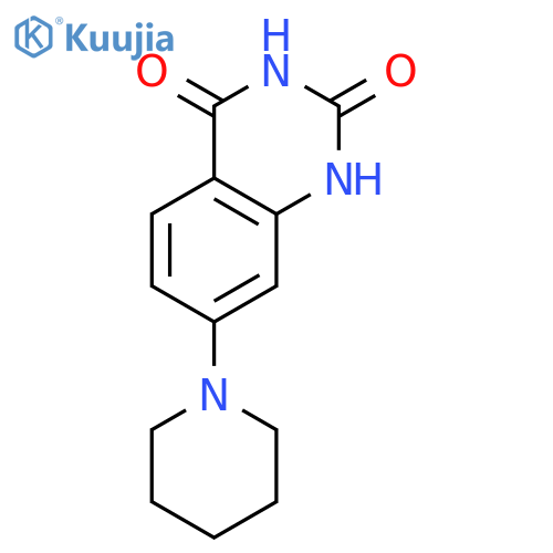2,4(1H,3H)-Quinazolinedione, 7-(1-piperidinyl)- structure