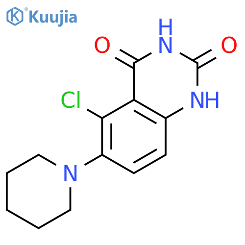 2,4(1H,3H)-Quinazolinedione, 5-chloro-6-(1-piperidinyl)- structure