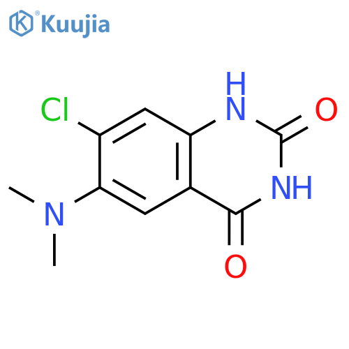 2,4(1H,3H)-Quinazolinedione, 7-chloro-6-(dimethylamino)- structure