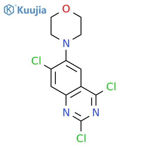 Quinazoline, 2,4,7-trichloro-6-(4-morpholinyl)- structure