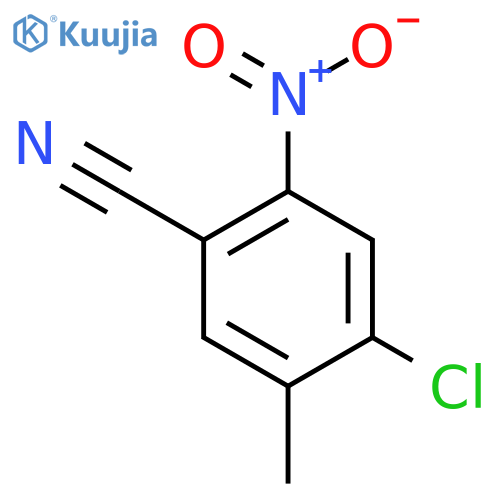 Benzonitrile, 4-chloro-5-methyl-2-nitro- structure