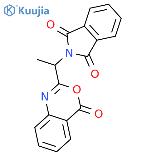 1H-Isoindole-1,3(2H)-dione, 2-[1-(4-oxo-4H-3,1-benzoxazin-2-yl)ethyl]- structure