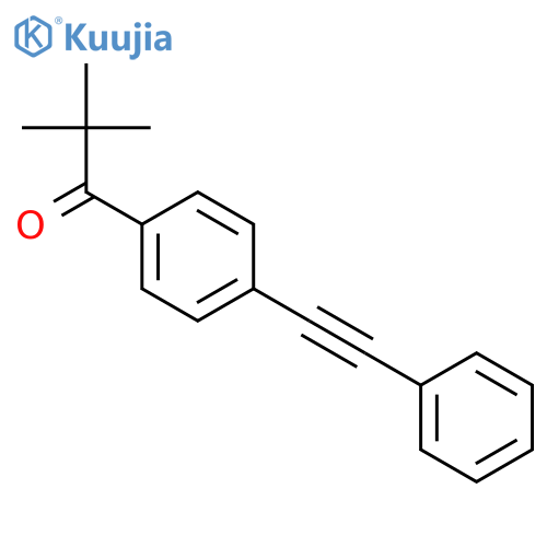 1-Propanone, 2,2-dimethyl-1-[4-(phenylethynyl)phenyl]- structure
