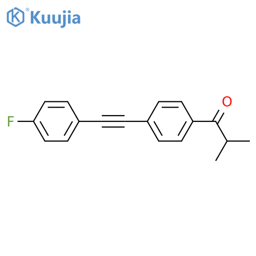 1-Propanone, 1-[4-[(4-fluorophenyl)ethynyl]phenyl]-2-methyl- structure