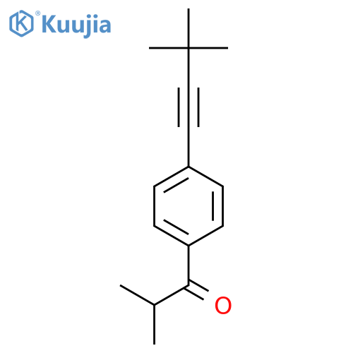 1-Propanone, 1-[4-(3,3-dimethyl-1-butynyl)phenyl]-2-methyl- structure