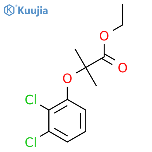Propanoic acid, 2-(dichlorophenoxy)-2-methyl-, ethyl ester structure