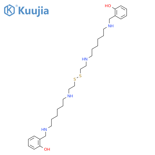 Phenol, 2,2'-(12,13-dithia-2,9,16,23-tetraazatetracosane-1,24-diyl)bis- structure