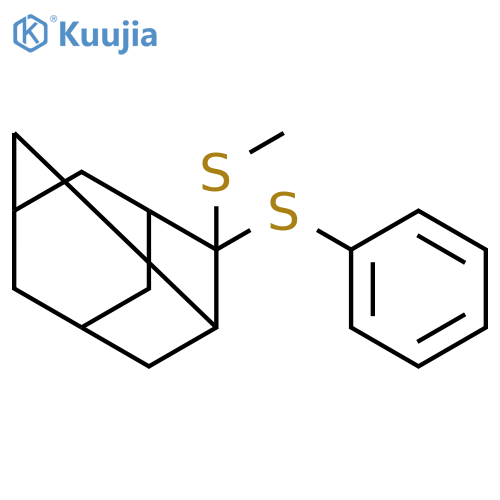 Tricyclo[3.3.1.13,7]decane, 2-(methylthio)-2-(phenylthio)- structure