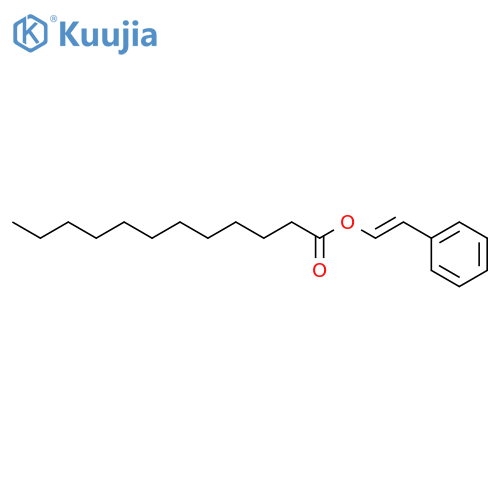 Dodecanoic acid, 2-phenylethenyl ester structure