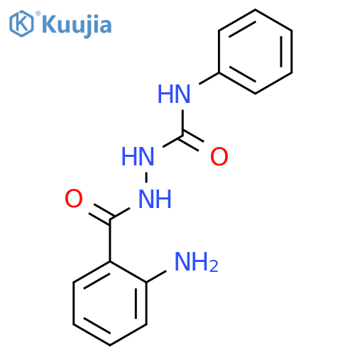 Benzoic acid, 2-amino-, 2-[(phenylamino)carbonyl]hydrazide structure