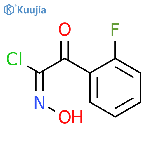 Benzeneethanimidoylchloride, 2-fluoro-N-hydroxy-a-oxo- structure