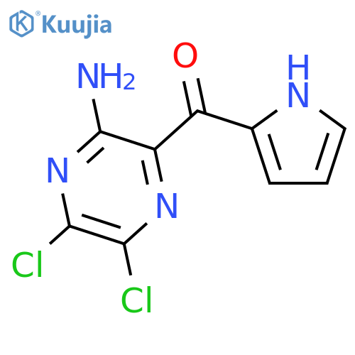 Methanone, (3-amino-5,6-dichloropyrazinyl)-1H-pyrrol-2-yl- structure