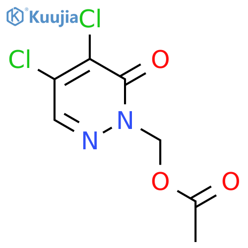 3(2H)-Pyridazinone, 2-[(acetyloxy)methyl]-4,5-dichloro- structure