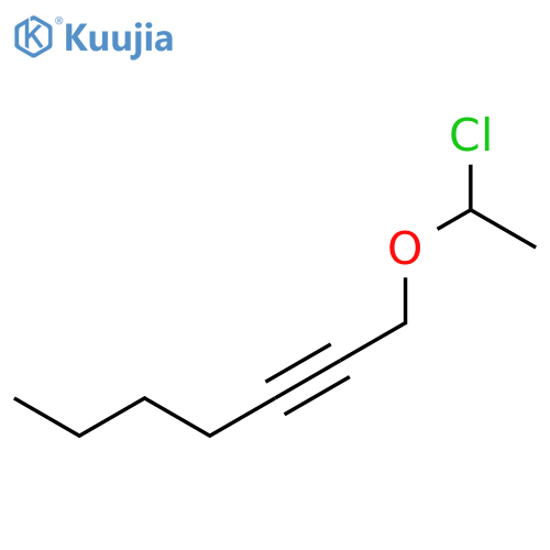 2-Heptyne, 1-(1-chloroethoxy)- structure