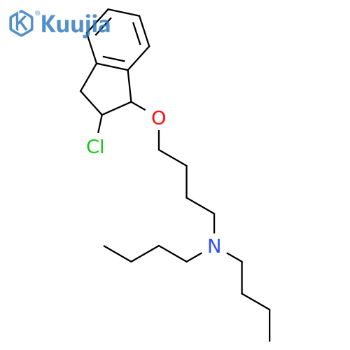 1-Butanamine, N,N-dibutyl-4-[(2-chloro-2,3-dihydro-1H-inden-1-yl)oxy]- structure