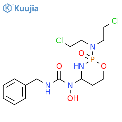 Urea,N-[2-[bis(2-chloroethyl)amino]tetrahydro-2-oxido-2H-1,3,2-oxazaphosphorin-4-yl]-N-hydroxy-N'-(phenylmethyl)- structure