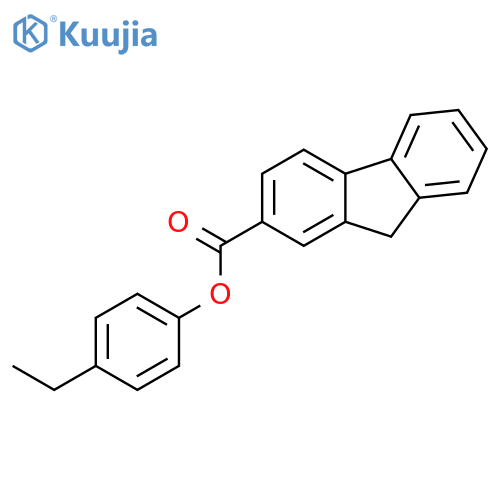 9H-Fluorene-2-carboxylic acid, 4-ethylphenyl ester structure