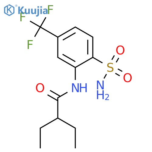 Butanamide, N-[2-(aminosulfonyl)-5-(trifluoromethyl)phenyl]-2-ethyl- structure