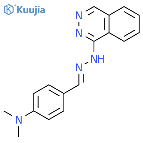 Benzaldehyde, 4-(dimethylamino)-, 1-phthalazinylhydrazone structure