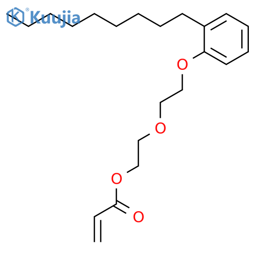 2-Propenoic acid, 2-[2-(nonylphenoxy)ethoxy]ethyl ester structure