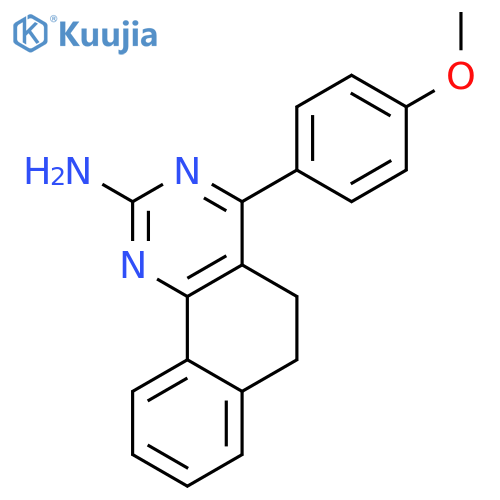 Benzo[h]quinazolin-2-amine, 5,6-dihydro-4-(4-methoxyphenyl)- structure