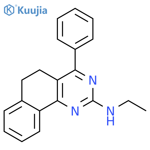 Benzo[h]quinazolin-2-amine, N-ethyl-5,6-dihydro-4-phenyl- structure