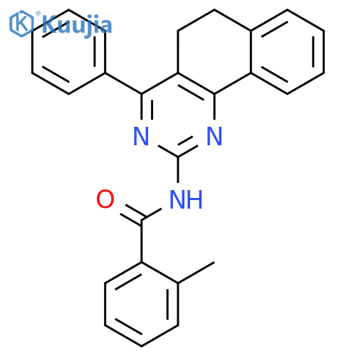 Benzamide, N-(5,6-dihydro-4-phenylbenzo[h]quinazolin-2-yl)-2-methyl- structure